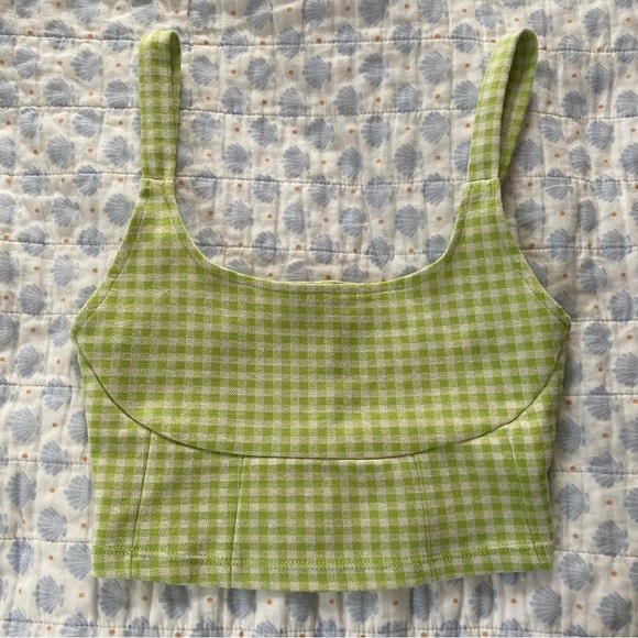 Sarah OBX S1 Zara Gingham Crop Top - Picture 2 of 4